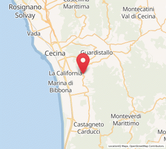 Map of Bibbona, Tuscany