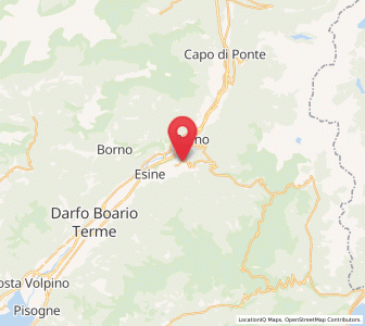 Map of Bienno, Lombardy