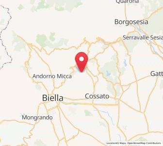 Map of Bioglio, Piedmont