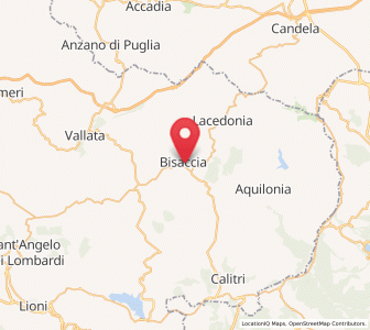 Map of Bisaccia, Campania