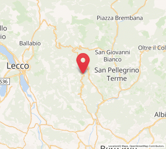 Map of Blello, Lombardy