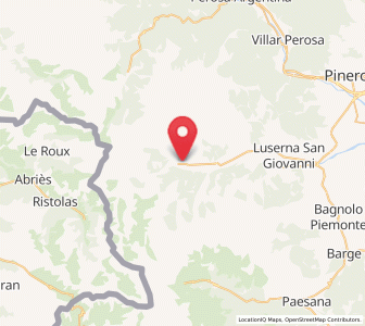 Map of Bobbio Pellice, Piedmont