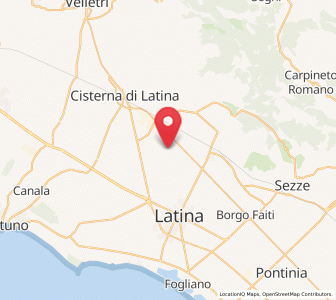 Map of Borgo Carso, Lazio