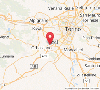 Map of Borgo Melano, Piedmont