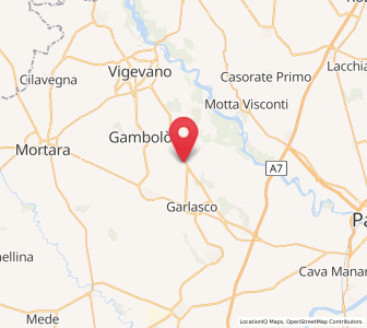 Map of Borgo San Siro, Lombardy