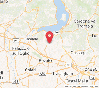 Map of Borgonato, Lombardy