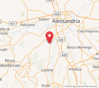 Map of Borgoratto Alessandrino, Piedmont