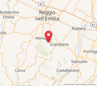 Map of Borzano, Emilia-Romagna