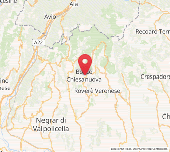 Map of Bosco Chiesanuova, Veneto
