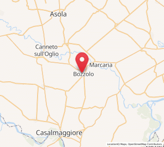 Map of Bozzolo, Lombardy