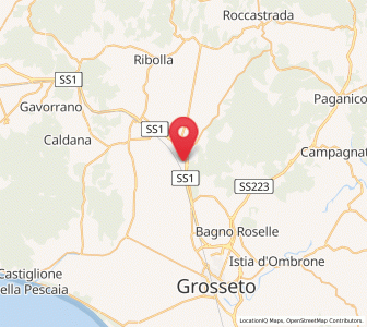 Map of Braccagni, Tuscany