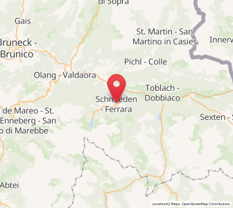 Map of Prags, Trentino-Alto Adige