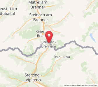 Map of Brenner, Trentino-Alto Adige