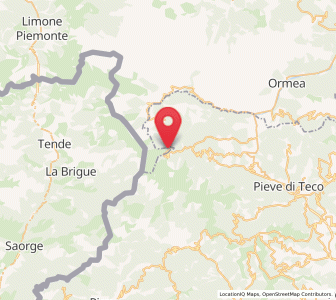 Map of Briga Alta, Piedmont