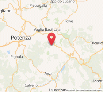 Map of Brindisi Montagna, Basilicate