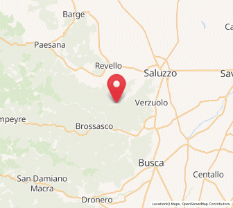 Map of Brondello, Piedmont