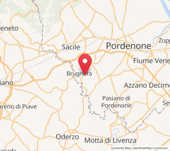 Map of Brugnera, Friuli Venezia Giulia