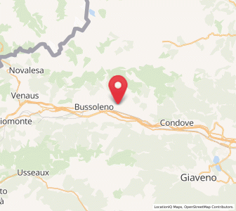 Map of Bruzolo, Piedmont