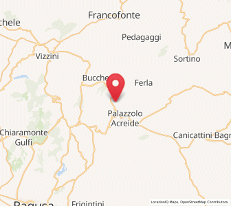 Map of Buscemi, Sicily