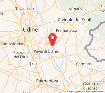 Map of Buttrio, Friuli Venezia Giulia