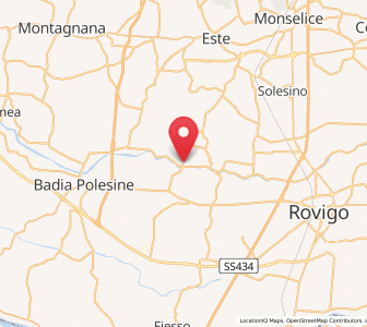 Map of Ca' Morosini, Veneto
