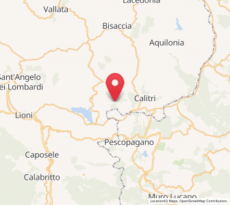 Map of Cairano, Campania