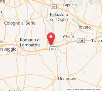 Map of Calcio, Lombardy