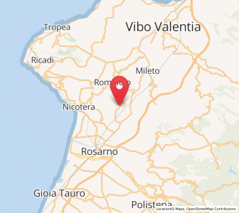 Map of Calimera, Calabria