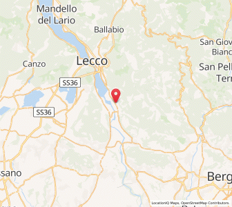 Map of Calolziocorte, Lombardy