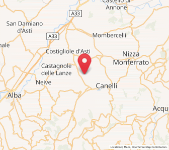 Map of Calosso, Piedmont