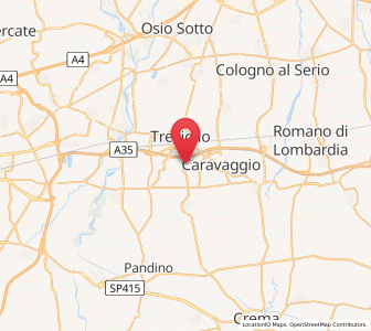 Map of Calvenzano, Lombardy