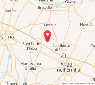 Map of Campegine, Emilia-Romagna