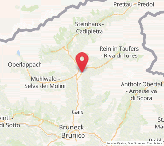 Map of Sand in Taufers, Trentino-Alto Adige