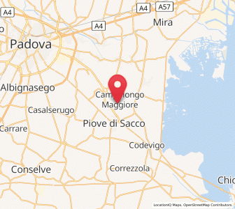 Map of Campolongo Maggiore, Veneto