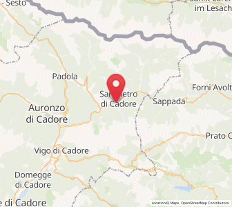 Map of Campolongo, Veneto