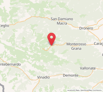 Map of Castelmagno, Piedmont