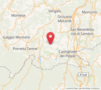 Map of Camugnano, Emilia-Romagna