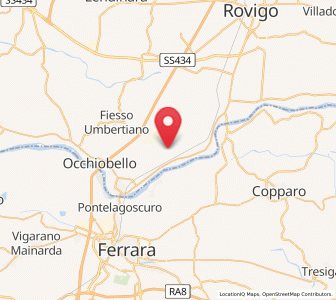 Map of Canaro, Veneto