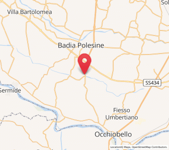 Map of Canda, Veneto