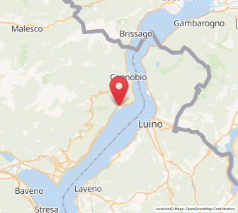 Map of Cannero Riviera, Piedmont