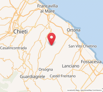 Map of Canosa Sannita, Abruzzo
