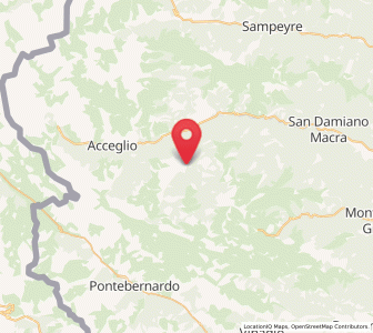 Map of Canosio, Piedmont