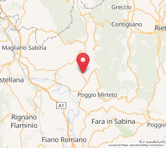 Map of Cantalupo in Sabina, Lazio