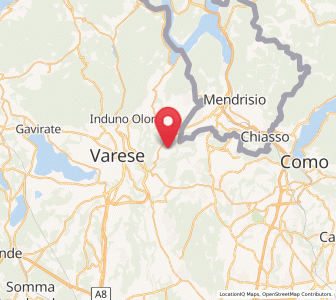 Map of Cantello, Lombardy