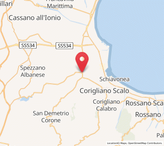Map of Cantinella, Calabria