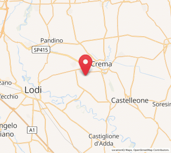 Map of Capergnanica, Lombardy