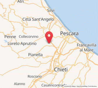 Map of Caprara d'Abruzzo, Abruzzo