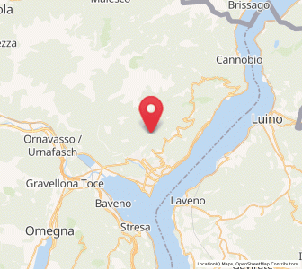Map of Caprezzo, Piedmont