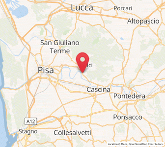 Map of Caprona, Tuscany