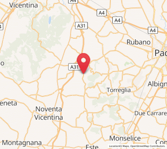 Map of Carbonara, Veneto